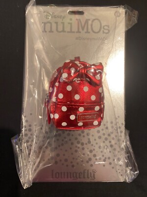 Disney nuiMOs Red and White Polka Dot Loungefly Backpack New