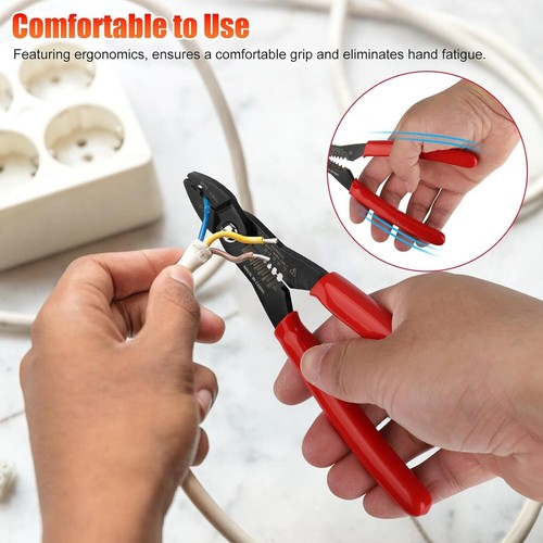 4 in 1 Wire Service Pliers Crimper Stripper Cutter Gripping for 12-20AWG Cable - Picture 7 of 8
