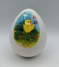 Vtg 1980s Shaking Easter Egg Toy Chirp Animated Hatching Primitive Anamatronic