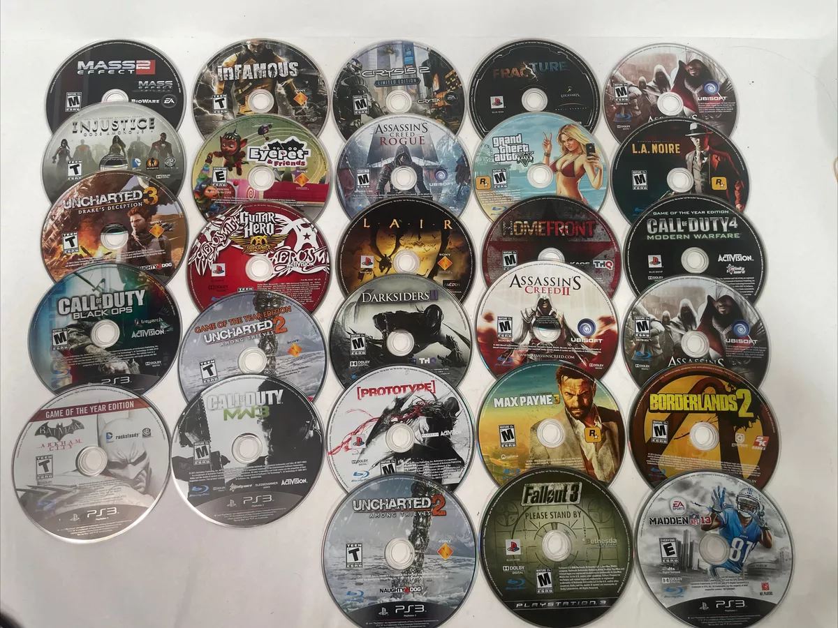 Lot of 28 PS3 Games Call Of Duty Grand Theft Auto Assassins Creed Max Payne