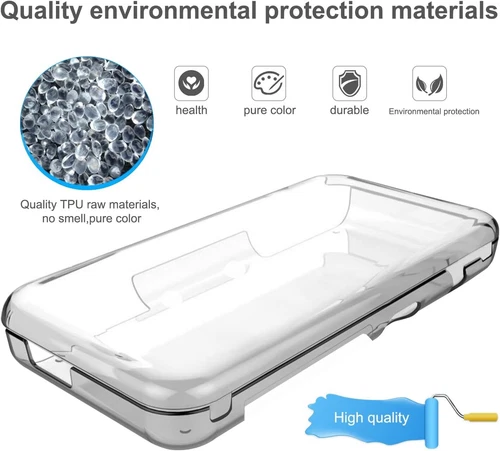 For New Nintendo 2DS XL Clear Crystal Hard Shell Protective Skin Case Cover - Picture 5 of 12