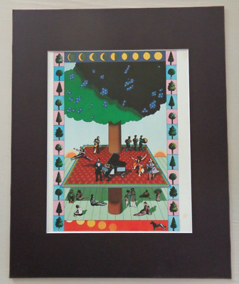 Wolf Trap Music Festival Piano Musical Bands by Artist Milton Glaser Art Print