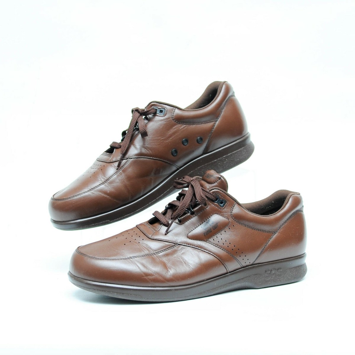SAS Time Out Brown Leather Tripad Comfort Walking Shoes Mens  display picture 2