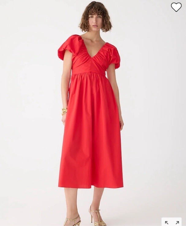 J Crew NWT Cecily Dress In Cotton Poplin, Size 10 | eBay
