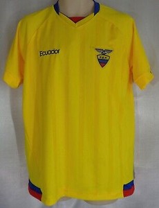 ECUADOR NATIONAL TEAM SOCCER JERSEY GOLD SIZE LARGE EXCELLENT CONDITION C15 | eBay