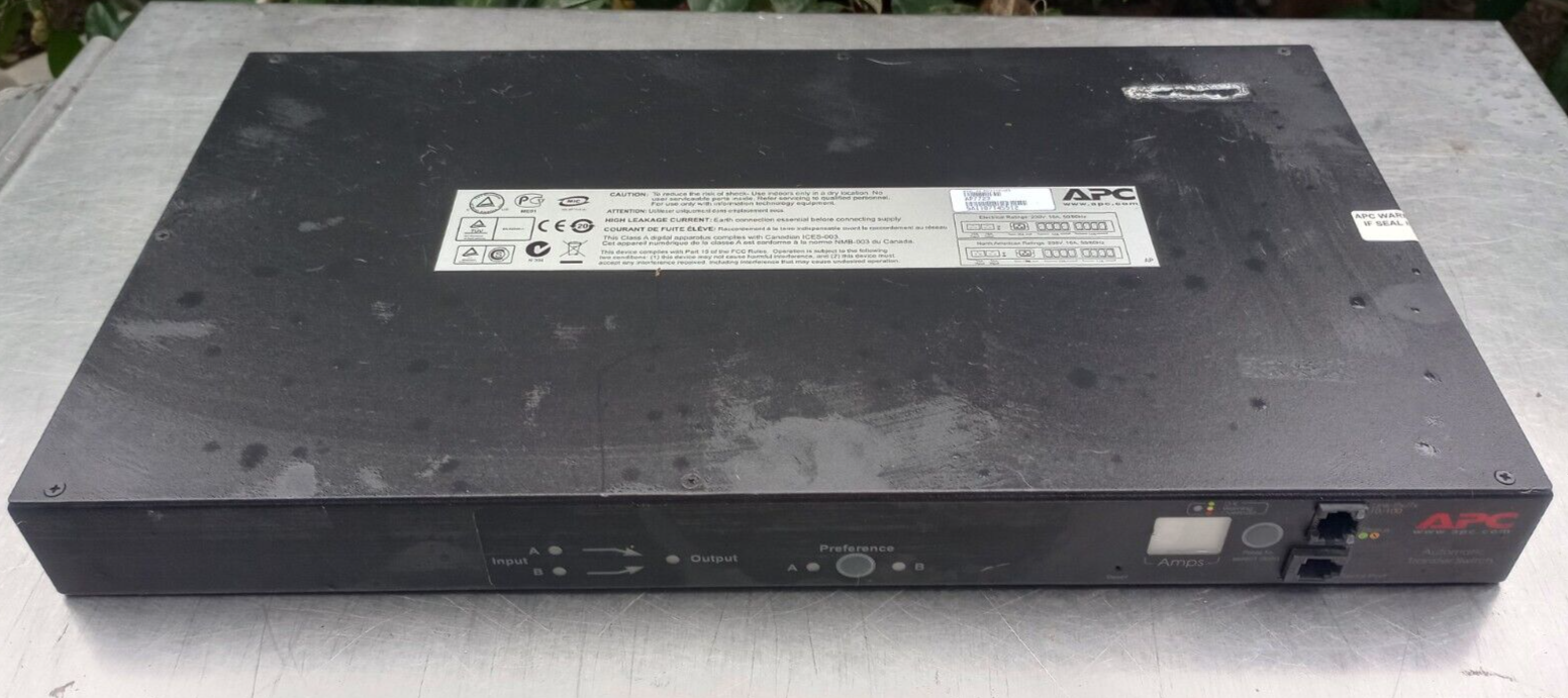 APC AP7723 Automatic Transfer Switch includes Rack Mount Ears | eBay