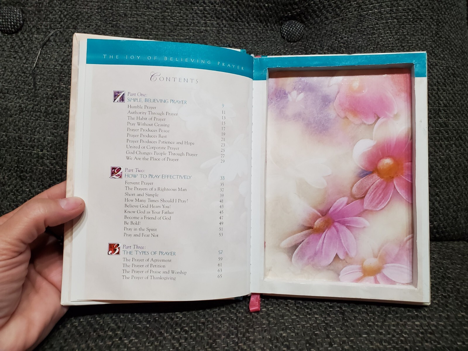 Joy Prayer, Meyer - Gift Present Box, Handmade Diversion Safe Book