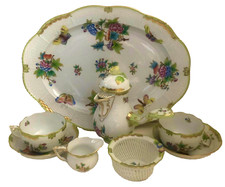 Herend Fine China Queen Victoria VBO 8-Pc Tea...