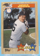 1987 Topps #608 - Wade Boggs All Star - Boston Red Sox - Near Mint