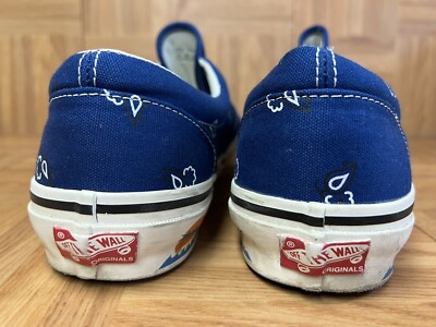 VANS made in usa ヴィンテージ　authentic era Vintage Vans Made In The USA black/white size 6 mens | eBay