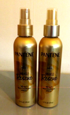 2 Pantene Miracle Rescue 10-in-1 Multitasking Leave-in Conditioner Spray 5.7 Oz