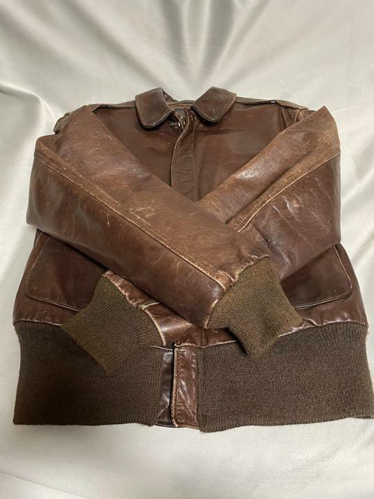 AVIREX A-2 Leather Blouson Jacket men 36 Dark Brown Biker AVIREX A-2 Leather Blouson Jacket men 36 Dark Brown Biker