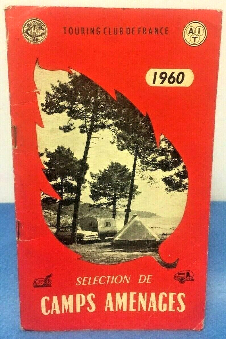 Directorio De Colección Campings Franceses Guía Lista Touring Club Francia 1960