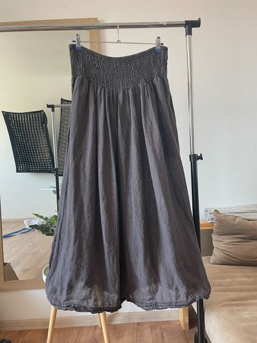 Ewa i Walla Womens Oversized Wide Leg Linen Trousers Size 2