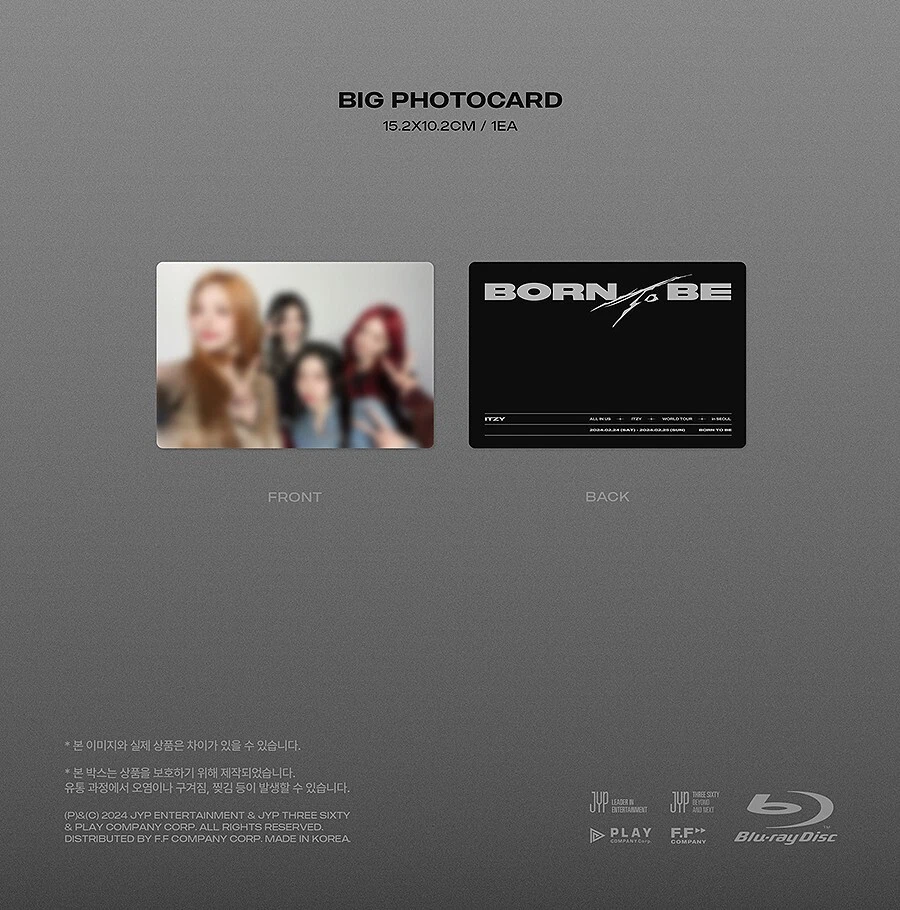 ITZY Blu-ray BORN TO BE in SEOUL 新品 ITZY, CHAERYEONG, YUNA, YEJI, LIA - ITZY 2nd World Tour BORN