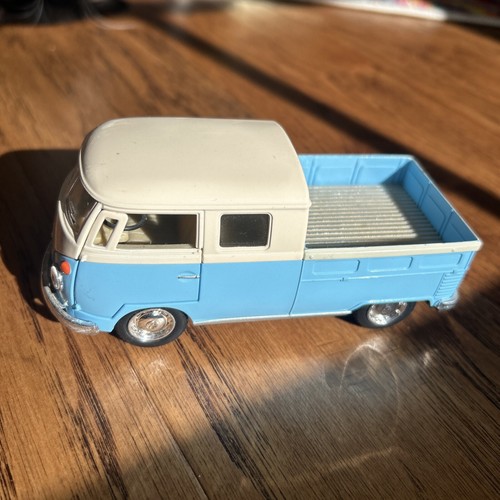 Kinsmart Pullback Volkswagen 1963 Bus Double Cab Pickup Delivery Service 1/32 - Picture 7 of 7