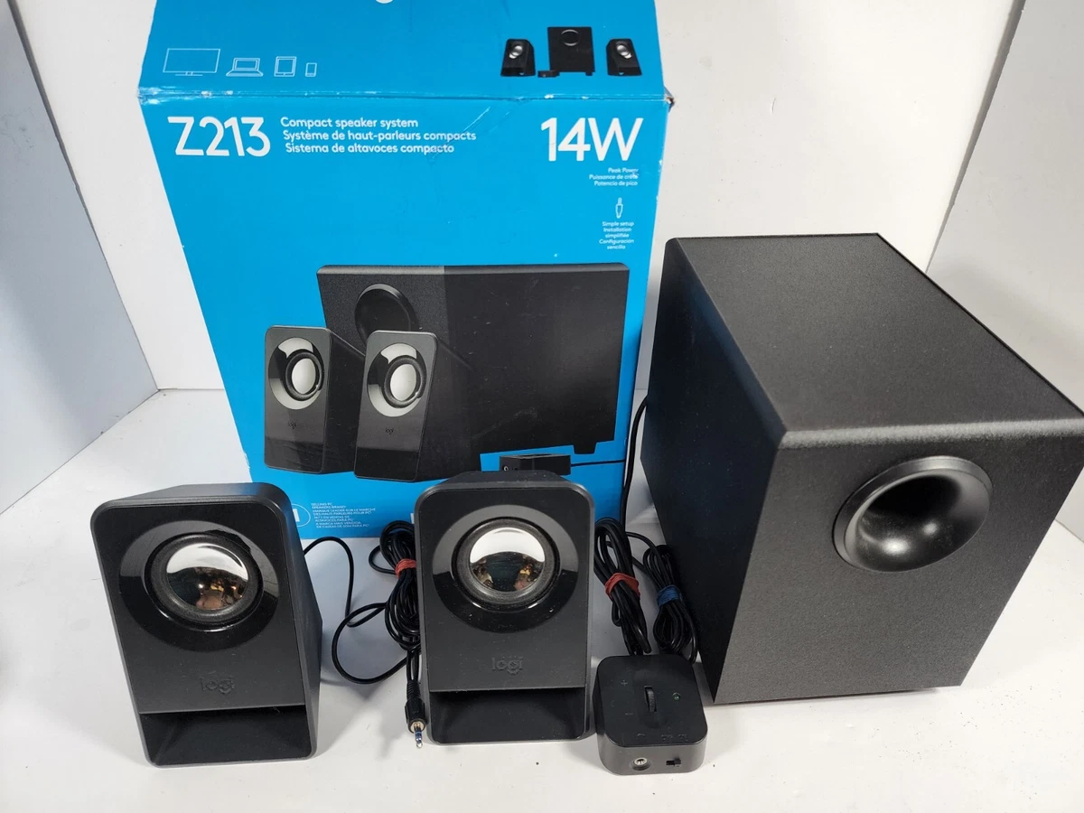 Logitech Z213 2.1 Speakers for PC and Mobile Devices - 980-000941 clean | eBay