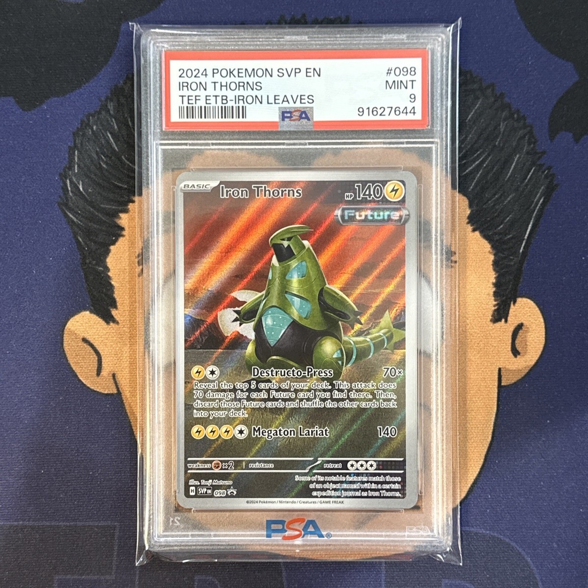 PSA 9 MINT 2024 Pokemon Temporal Forces ETB IRON THORNS #098 Promo