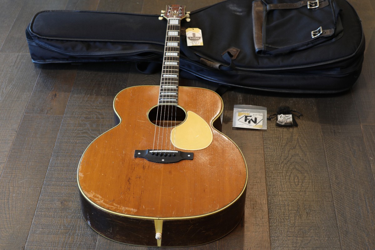 Vintage! 1950's Kay Sherwood Deluxe Natural Acoustic Jumbo Guitar