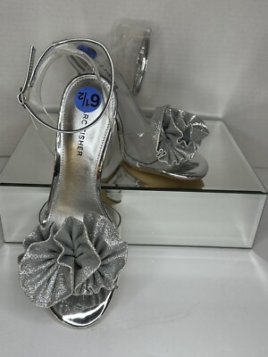 NEW Marc Fisher Women's Geavie High Heel Dress Sandal Silver Glitter Ruffle 6.5 | eBay NEW Marc Fisher Women's Geavie High Heel Dress Sandal Silver Glitter Ruffle 6.5 | eBay