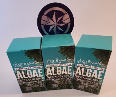 Urban Hydration Sea Acne Gone Algae Oil Free Face Mask Stick Fights Acne Lot 3!!
