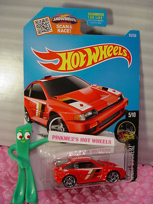 2016 Hot Wheels 1985 HONDA CR-X #85✰Red; pr5✰Night Burnerz✰Case