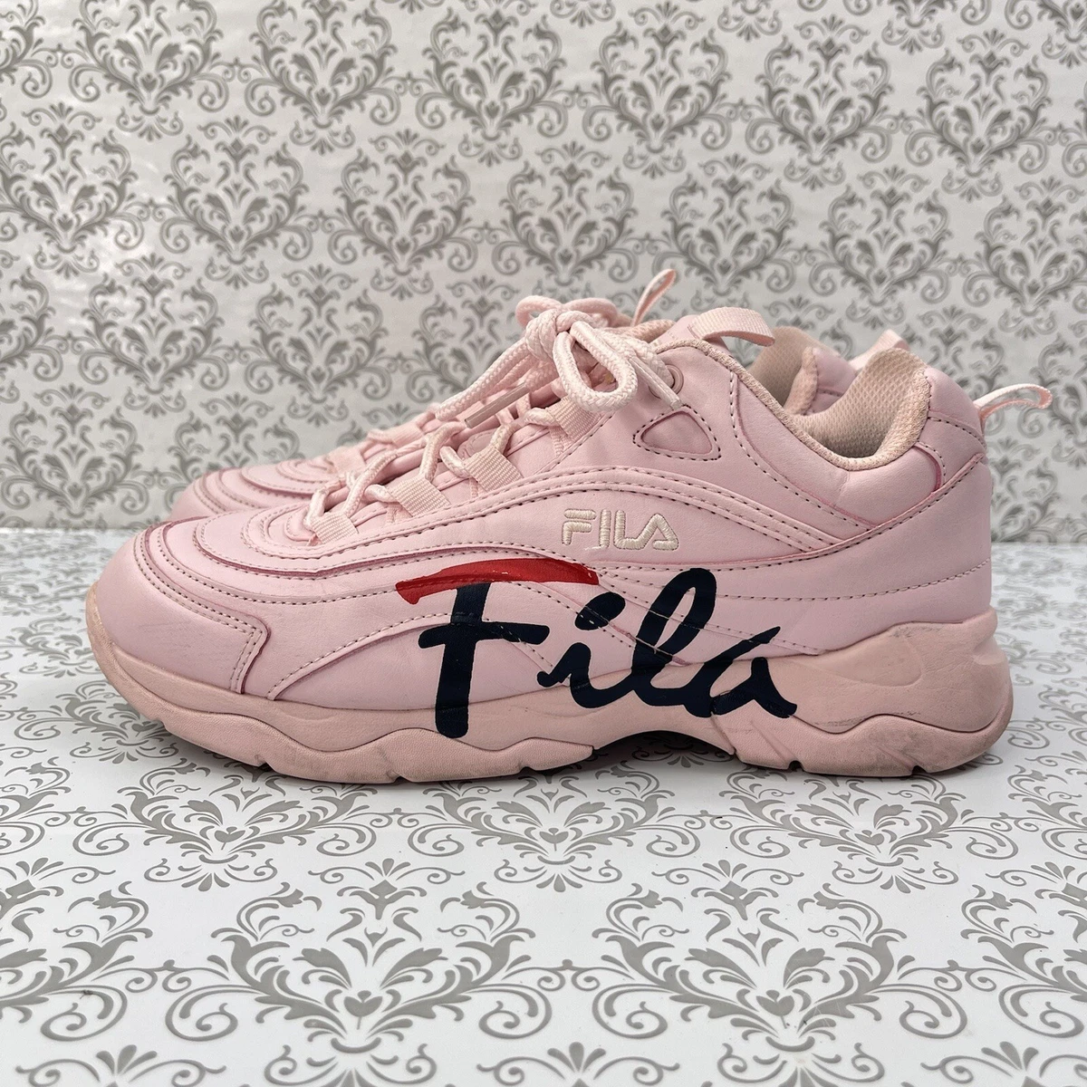 Fila Side Logo Strawberry Ice Cream Pink Sport Sneakers Shoes