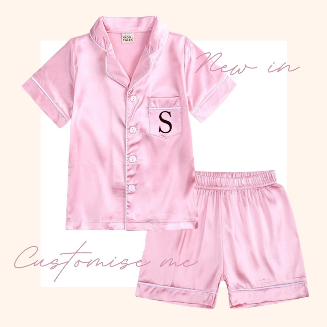 Picture Pajamas Personalized Satin Bridesmaid Pajamas With Name