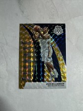 2023-24 Panini Mosaic Zion Williamson Elevate Reactive Yellow /99 #8 Pelicans