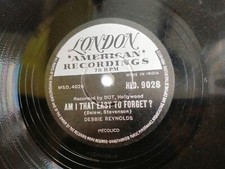 Debbie Reynolds Ask Me To Go Steady/Easy To Forget Rare 78 Rpm India VG++