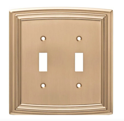Liberty W36399-CZ Classical Emery Double Switch Champagne Bronze