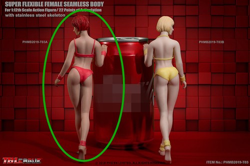 TBLeague T03B 1/12 Suntan Flexible Seamless Body Anime Girl 6'' Action Figure - Picture 9 of 11