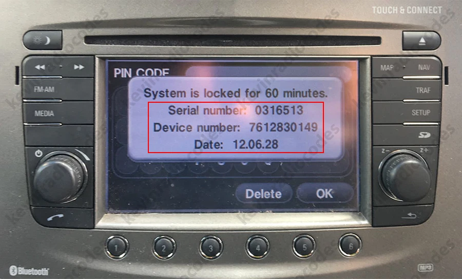 ✅OPEL RADIO CODICE DI SBLOCCO TOUCH & CONNECT ASTRA CORSA MERIVA ZAFIRA✅ - Immagine 2 di 3