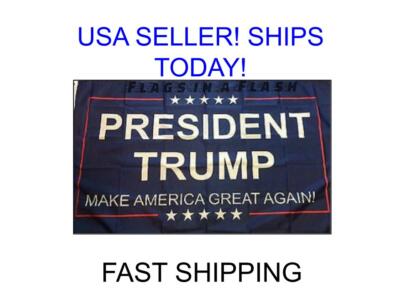 Trump 2024 Keep America Great President Donald MAGA 3x5 Flag Blue Flags