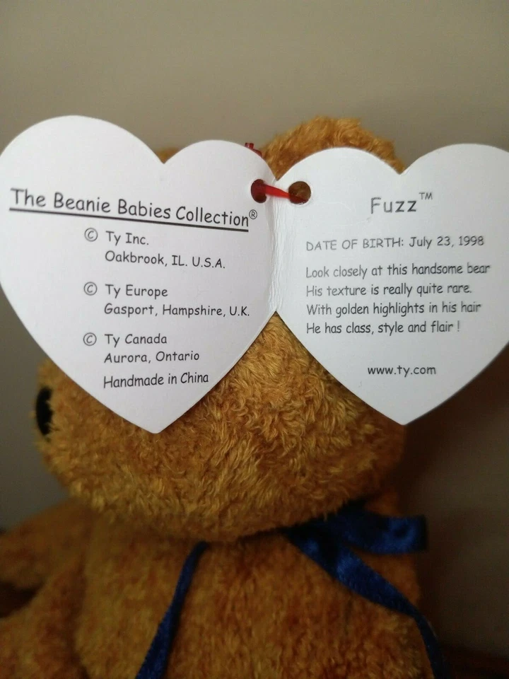 1999 Fuzz the Bear - Ty Beanie Baby, Retired with Errors. - Image 3 of 4