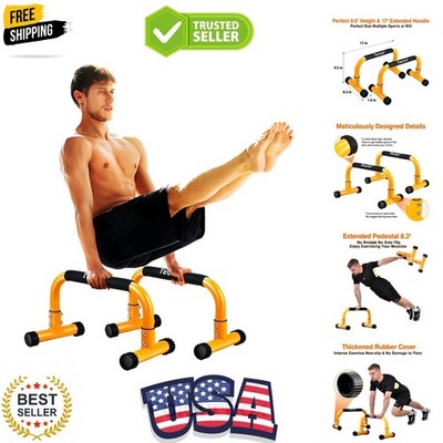 Professional Heavy-Duty Parallettes for Fitness Training   Supports Up to 660lbs