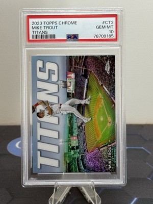 2023 Topps Chrome - Chrome Titans Mike Trout #CT-3