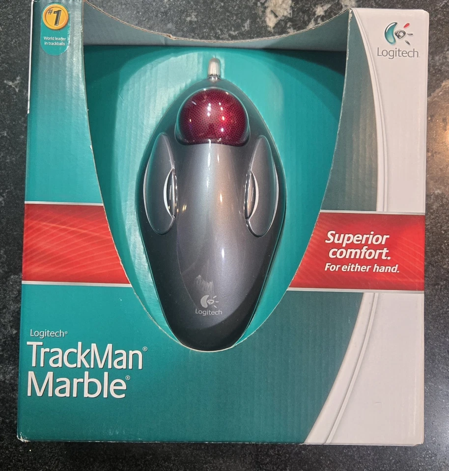 Brand New Logitech Trackman Marble Trackball Mouse 910-000806 - Image 2 of 4