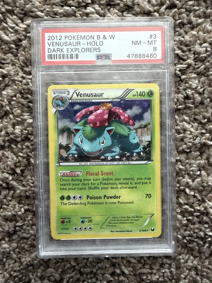 Blastoise 2010 Unleashed 13/95 Reverse Holo Psa 9 HG & SS + Venusaur 2012 Psa 8 - Image 2 of 4