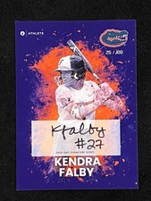Onit Florida Gators Softball #81 Kendra Falby Signature Series Blue Auto /100