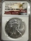 2020 W AMERICAN SILVER EAGLE NGC  MS-70 WEST POINT