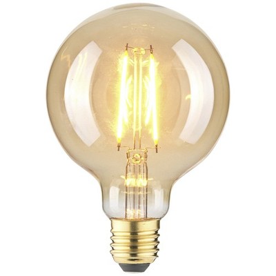 LightMe LM85059 LED  E27 Globeform 2.5 W Bernstein (Ø x L) 95 mm x 140 mm  1 St.