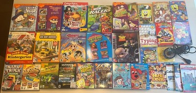 Big Box PC Video Games Roller Coaster Tycoon Jump Start Nickelodeon NASCAR MORE