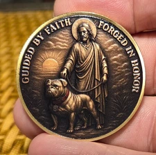 MILITARY CHALLENGE COIN-UNITED STATES MARINE CORPS "DEVIL DOG SPELLED BACKWARDS"