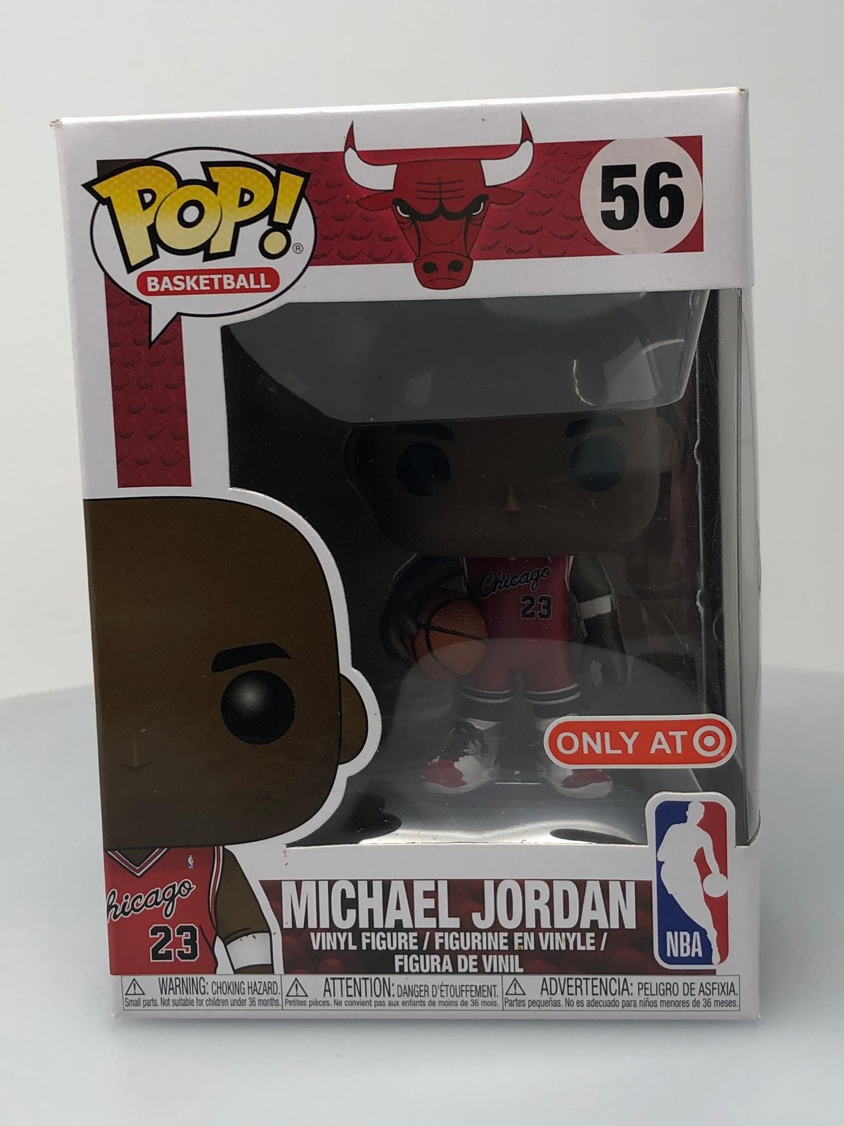 Funko Pop! Figura Vinilo Deportiva Nba Michael Jordan #56 Target Exclusiva Dañada