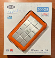 LaCie Rugged, 500GB, FAST 7200RPM, nur 1*bespielt, Triple Interface,