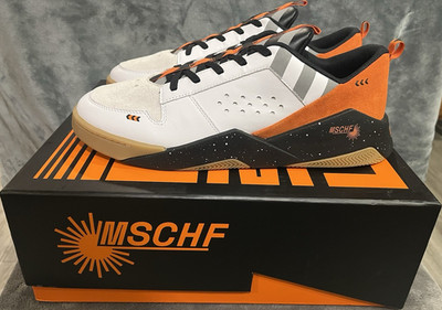 MSCHF FWD Shoe White/Orange/Black Low Top Lace Up Sneakers MSCHF-003 2024