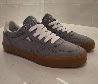 UNRELEASED Emerica PLEX Gray Gum Mens Size 9 Skateboarding VEGAN SUEDE
