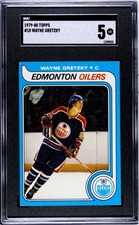 1979 Topps #18 Wayne Gretzky Rookie Card SGC 5. rookie card picture