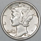 1943 D Mercury Dime 90% Silver US Numismatic 10C Collectible Coin